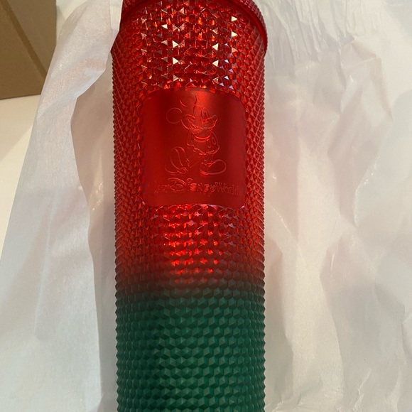 2022 Disney Park 50th Anniversary Christmas Mickey Studded Starbucks Tum… - Picture 6 of 6